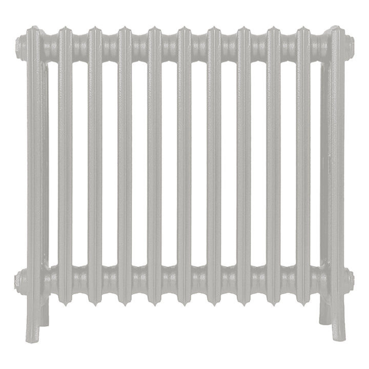 Grace - Pebble Grey Cast Iron Column Radiator H650mm x W696mm 4 Column - Floor Standing