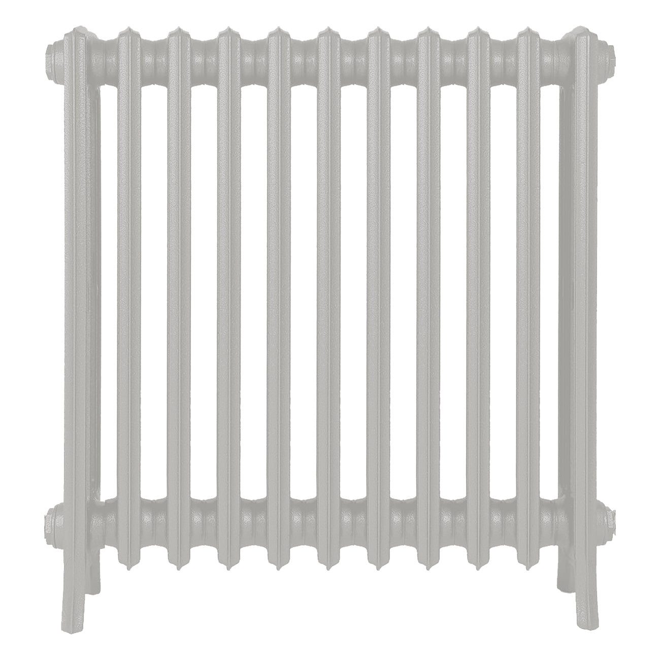 Grace - Pebble Grey Cast Iron Column Radiator H700mm x W696mm 4 Column - Wall Hung