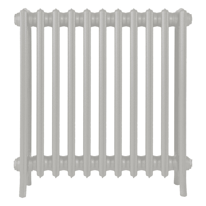 Grace - Pebble Grey Cast Iron Column Radiator H700mm x W696mm 4 Column - Wall Hung