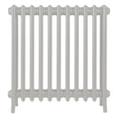 Grace - Pebble Grey Cast Iron Column Radiator H700mm x W696mm 4 Column - Wall Hung