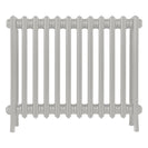 Grace - Pebble Grey Cast Iron Column Radiator H600mm x W756mm 4 Column - Wall Hung