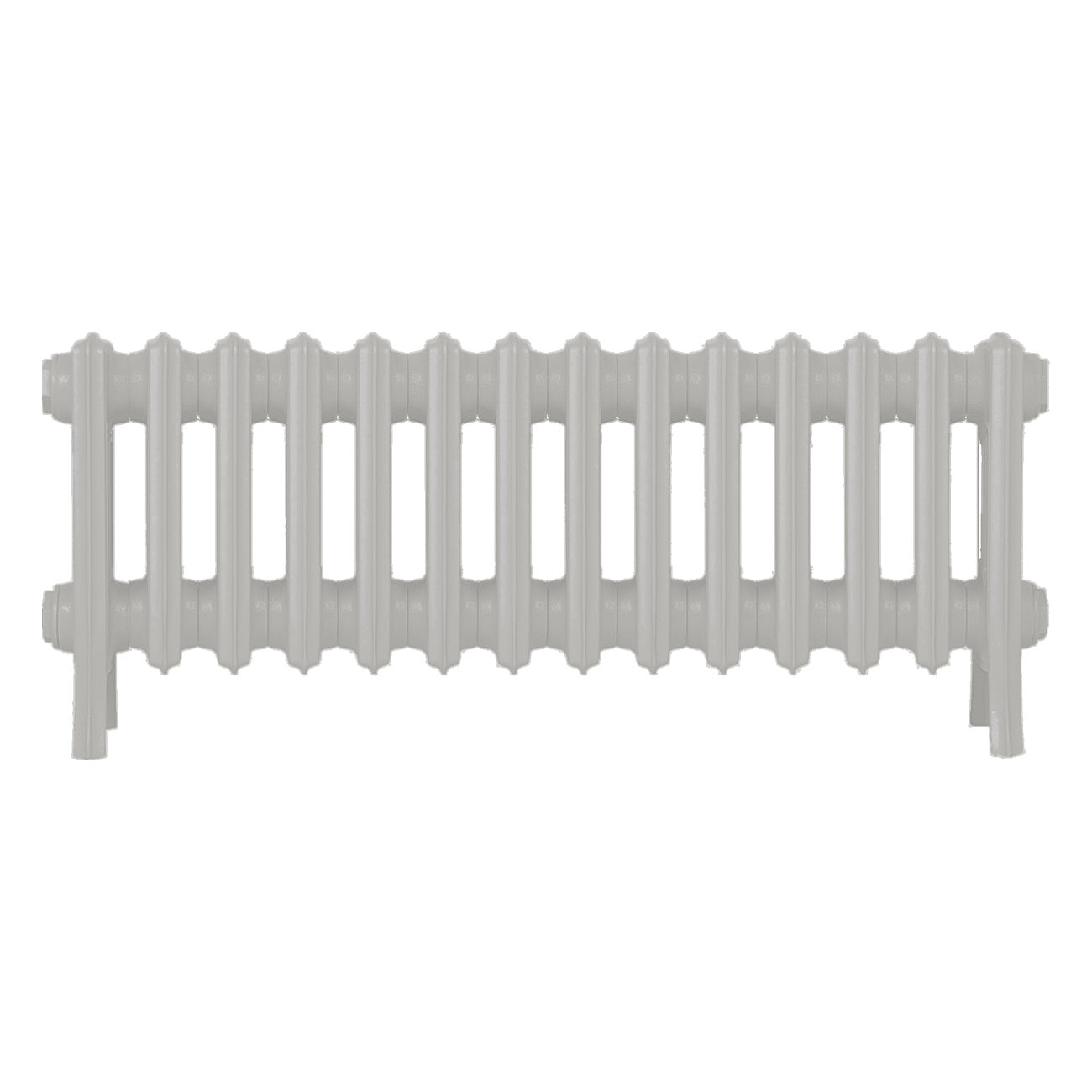 Grace - Pebble Grey Cast Iron Column Radiator H300mm x W877mm 4 Column - Wall Hung