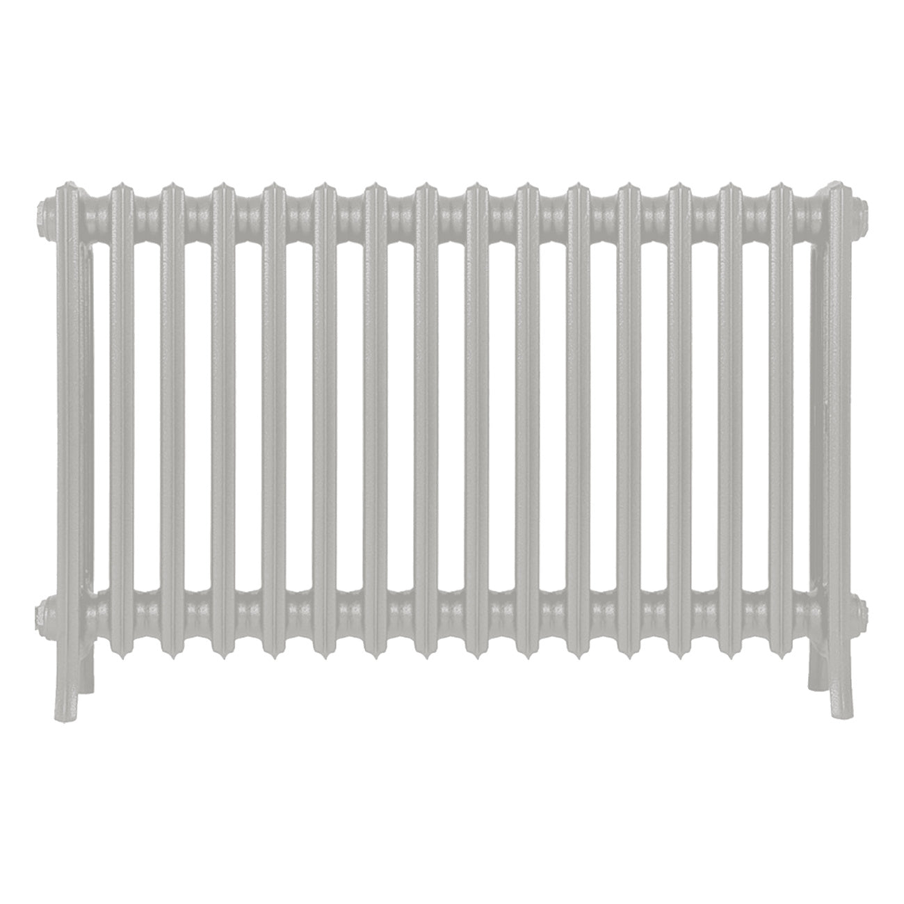 Grace - Pebble Grey Cast Iron Column Radiator H650mm x W998mm 4 Column - Floor Standing