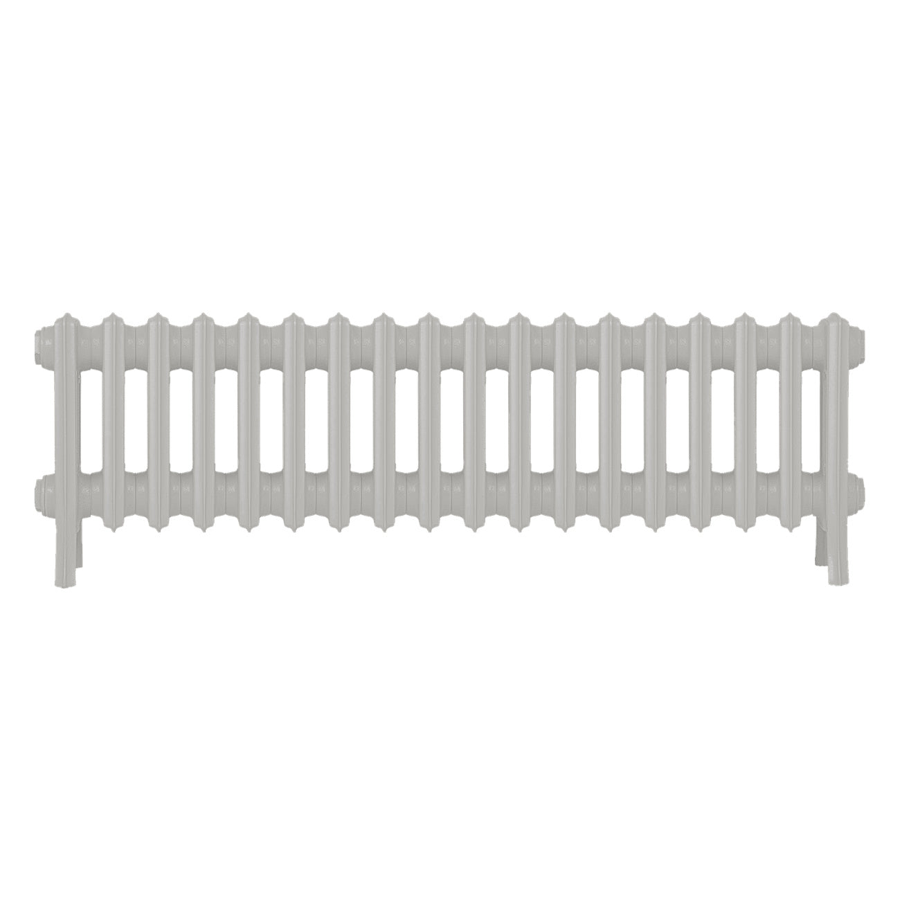 Grace - Pebble Grey Cast Iron Column Radiator H300mm x W1119mm 4 Column - Wall Hung