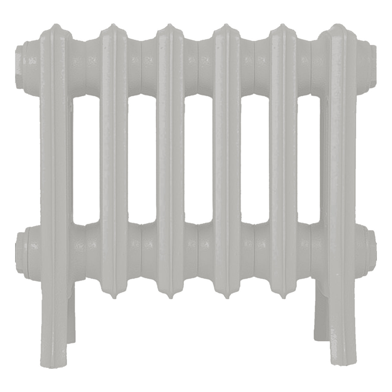 Grace - Pebble Grey Cast Iron Column Radiator H300mm x W393mm 4 Column - Wall Hung