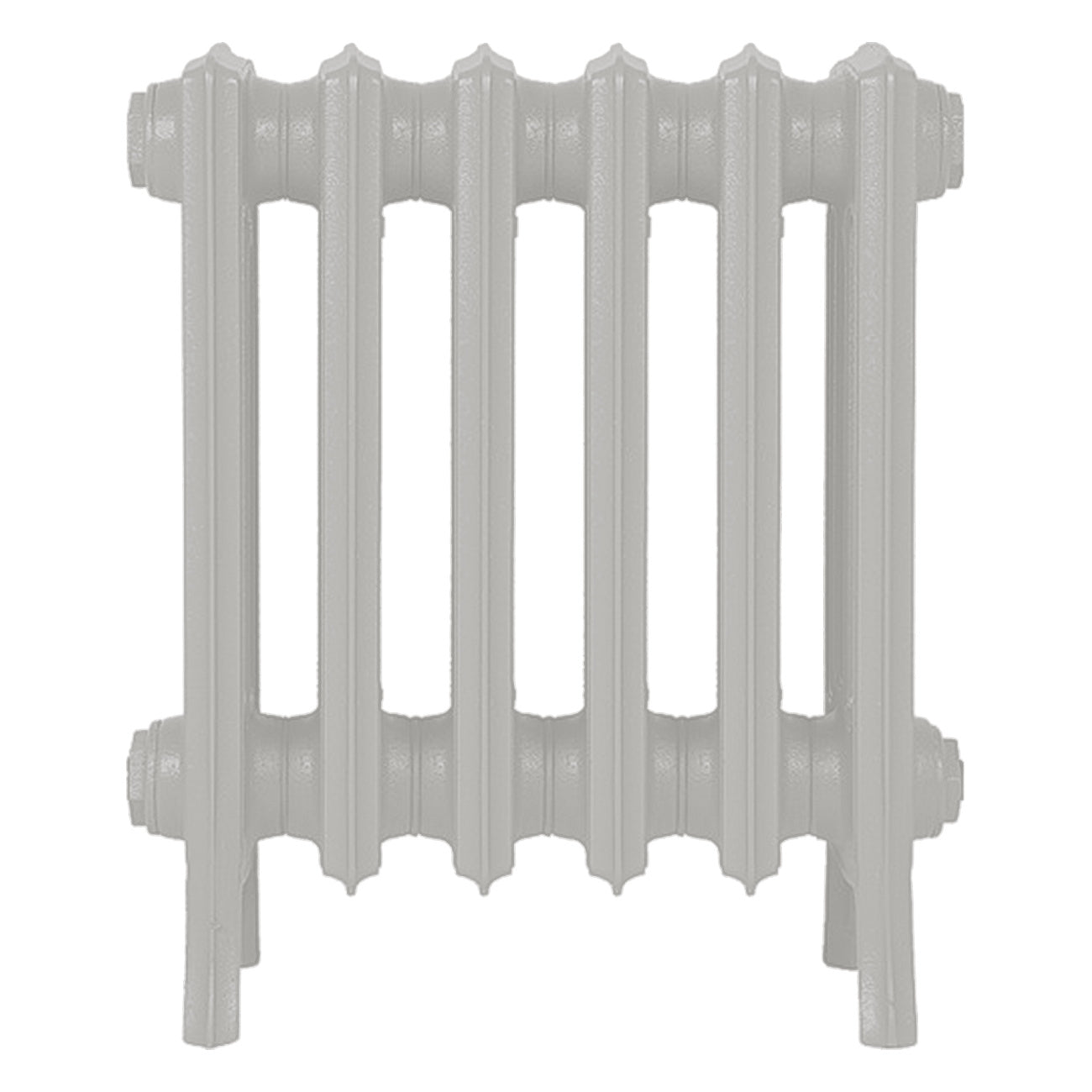 Grace - Pebble Grey Cast Iron Column Radiator H450mm x W393mm 4 Column - Wall Hung