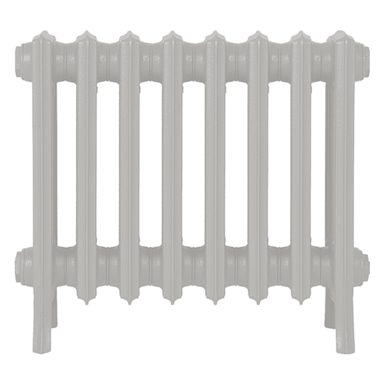 Grace - Pebble Grey Cast Iron Column Radiator H450mm x W514mm 4 Column - Wall Hung