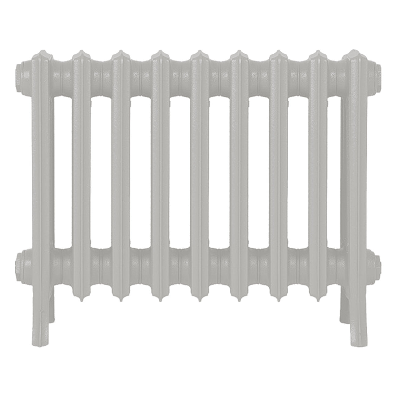 Grace - Pebble Grey Cast Iron Column Radiator H450mm x W575mm 4 Column - Wall Hung