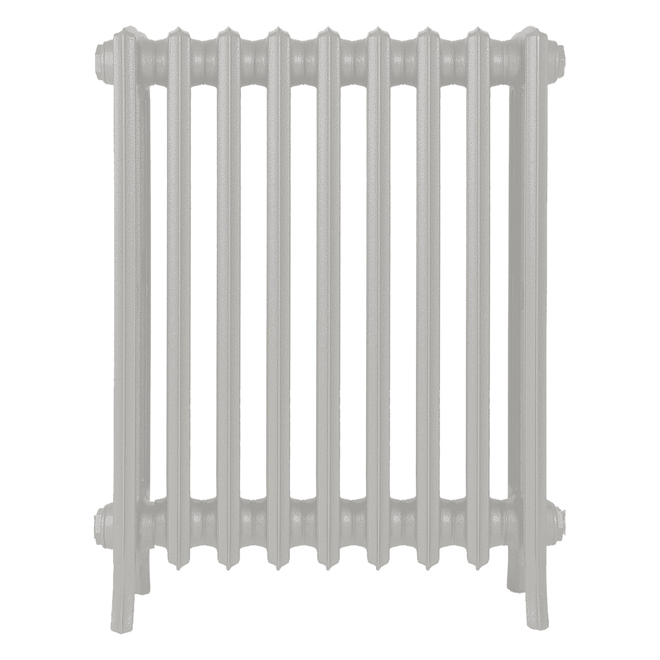 Grace - Pebble Grey Cast Iron Column Radiator H700mm x W575mm 4 Column - Wall Hung