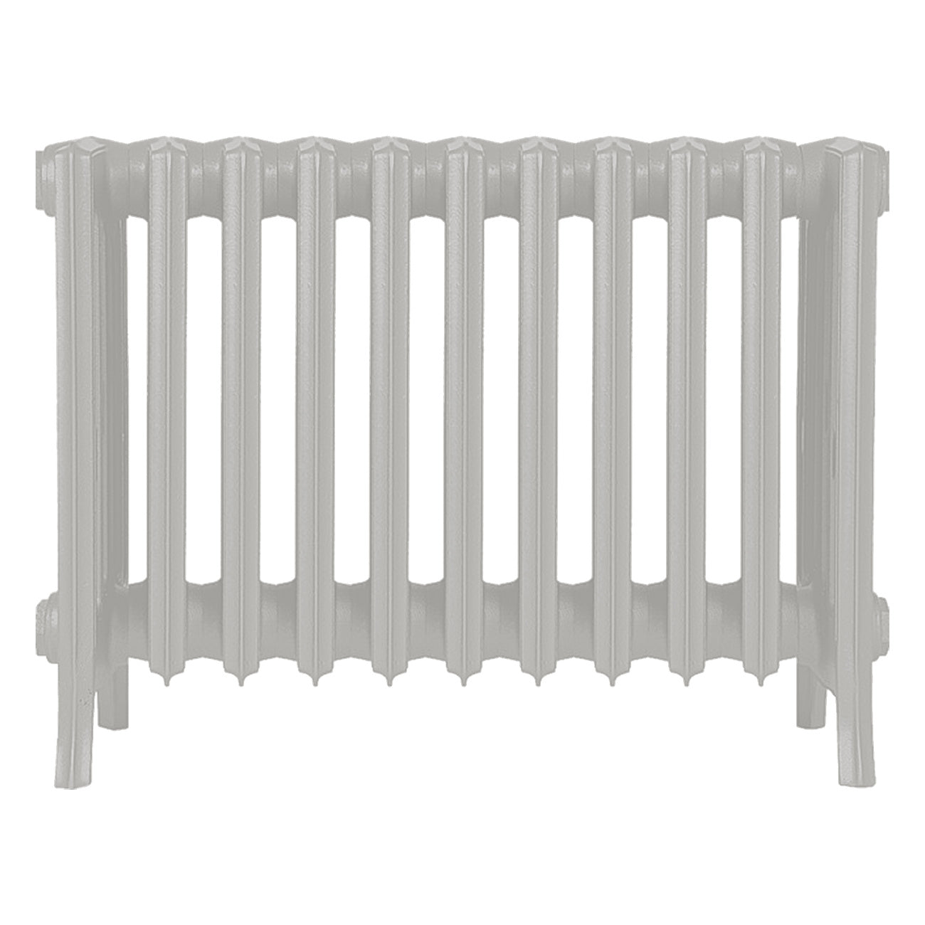 Grace - Pebble Grey Cast Iron Column Radiator H450mm x W696mm 6 Column - Wall Hung