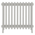 Grace - Pebble Grey Cast Iron Column Radiator H650mm x W696mm 6 Column - Floor Standing