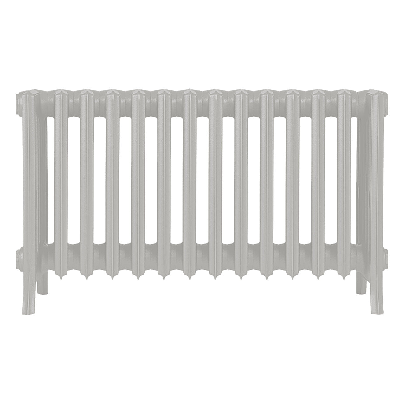 Grace - Pebble Grey Cast Iron Column Radiator H450mm x W877mm 6 Column - Wall Hung