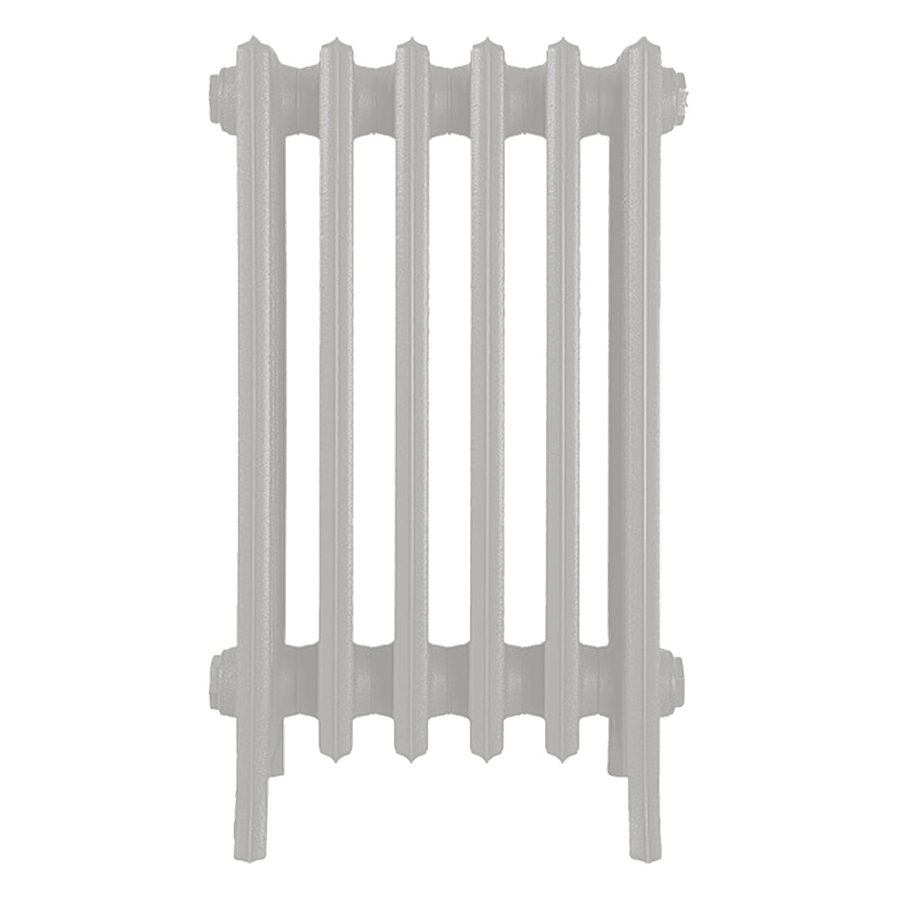 Grace - Pebble Grey Cast Iron Column Radiator H650mm x W393mm 6 Column - Floor Standing