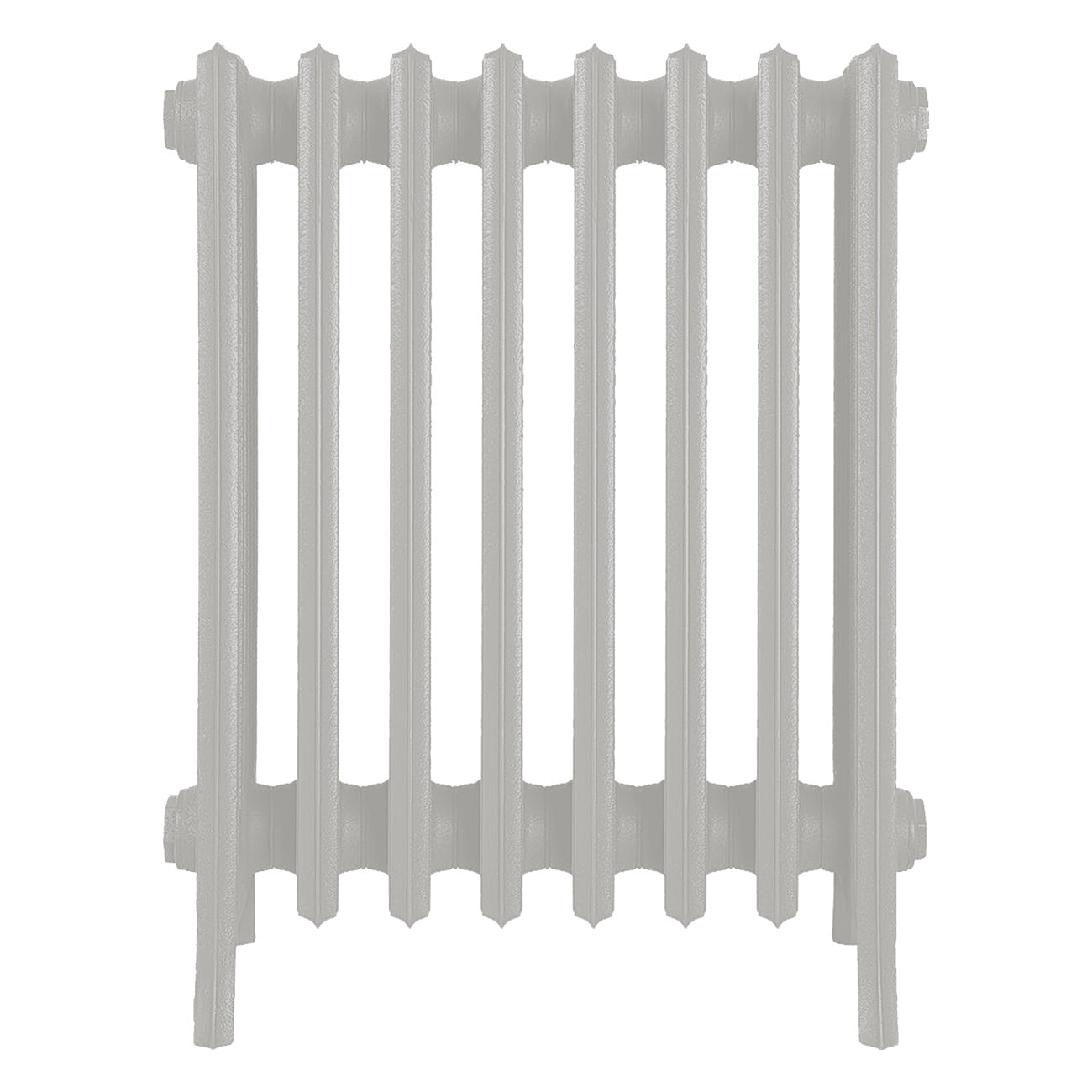 Grace - Pebble Grey Cast Iron Column Radiator H650mm x W514mm 6 Column - Floor Standing