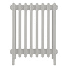 Grace - Pebble Grey Cast Iron Column Radiator H650mm x W514mm 6 Column - Floor Standing