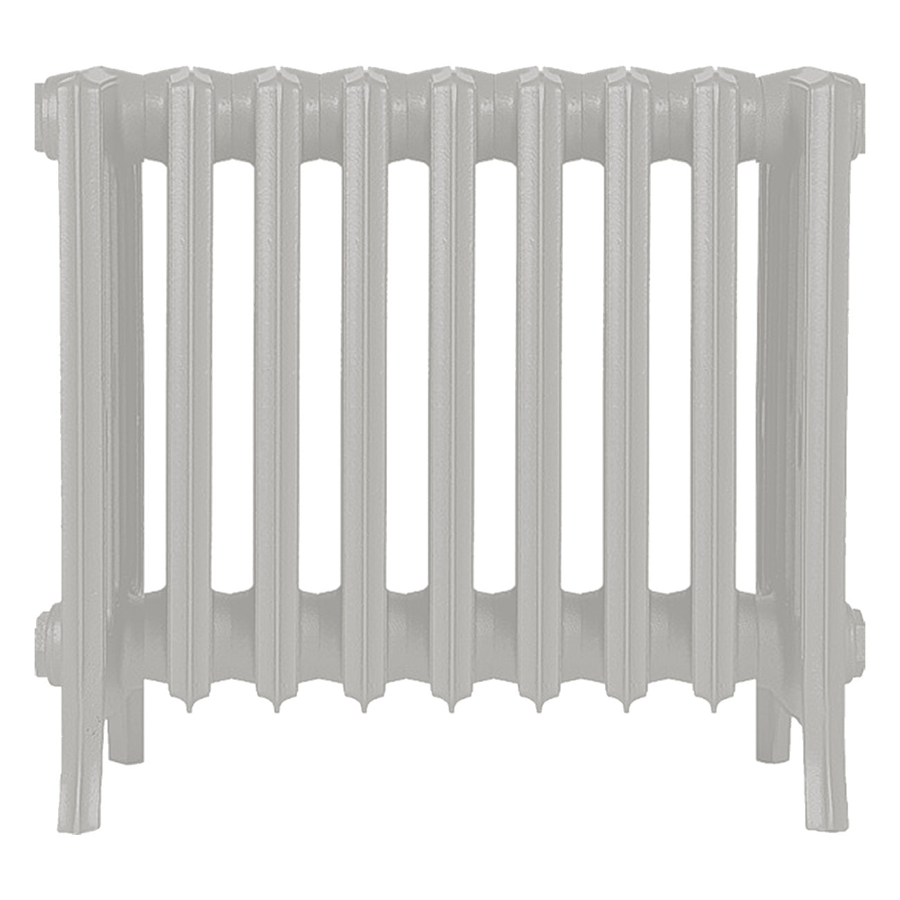 Grace - Pebble Grey Cast Iron Column Radiator H450mm x W575mm 6 Column - Wall Hung