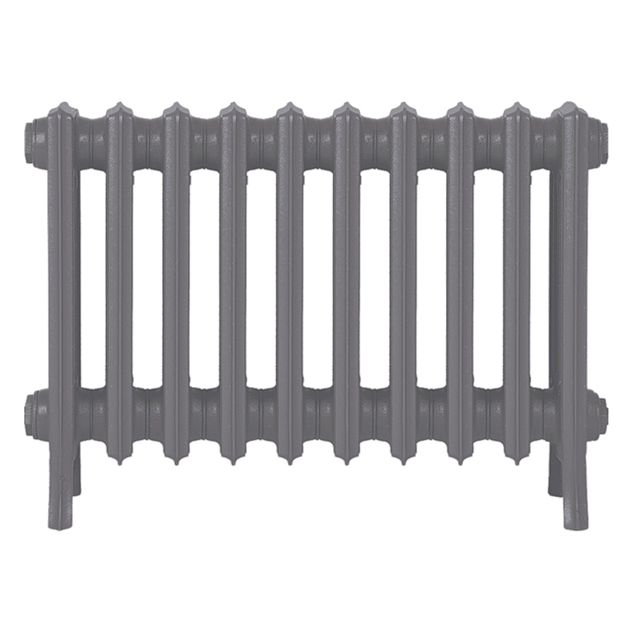 Grace - Quartz Grey Cast Iron Column Radiator H450mm x W635mm 4 Column - Wall Hung