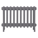 Grace - Quartz Grey Cast Iron Column Radiator H450mm x W635mm 4 Column - Wall Hung