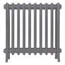 Grace - Quartz Grey Cast Iron Column Radiator H650mm x W635mm 4 Column - Floor Standing