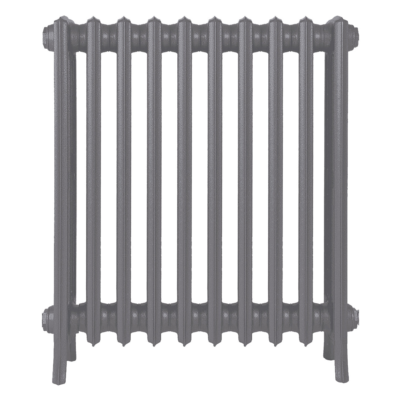 Grace - Quartz Grey Cast Iron Column Radiator H700mm x W635mm 4 Column - Wall Hung