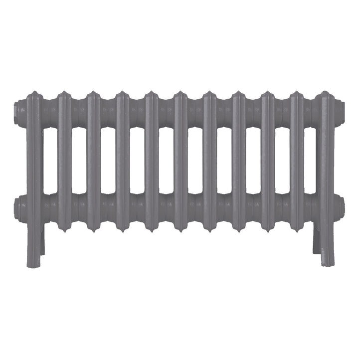 Grace - Quartz Grey Cast Iron Column Radiator H350mm x W696mm 4 Column - Floor Standing