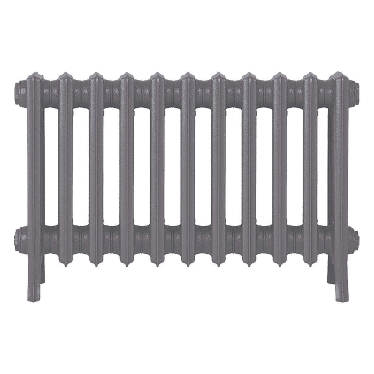 Grace - Quartz Grey Cast Iron Column Radiator H450mm x W696mm 4 Column - Wall Hung