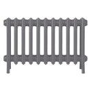 Grace - Quartz Grey Cast Iron Column Radiator H450mm x W696mm 4 Column - Wall Hung