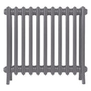 Grace - Quartz Grey Cast Iron Column Radiator H600mm x W696mm 4 Column - Wall Hung