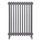 Grace - Quartz Grey Cast Iron Column Radiator H950mm x W696mm 4 Column - Floor Standing