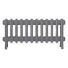 Grace - Quartz Grey Cast Iron Column Radiator H300mm x W756mm 4 Column - Wall Hung