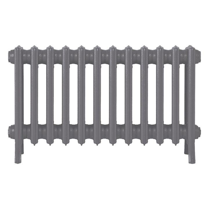 Grace - Quartz Grey Cast Iron Column Radiator H450mm x W756mm 4 Column - Wall Hung
