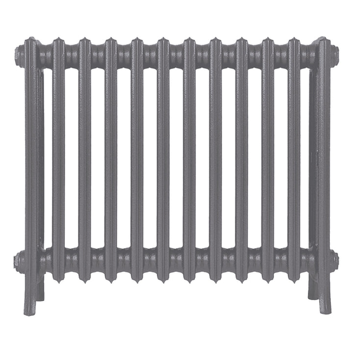 Grace - Quartz Grey Cast Iron Column Radiator H650mm x W756mm 4 Column - Floor Standing