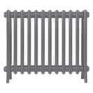 Grace - Quartz Grey Cast Iron Column Radiator H650mm x W756mm 4 Column - Floor Standing