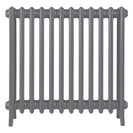 Grace - Quartz Grey Cast Iron Column Radiator H700mm x W756mm 4 Column - Wall Hung