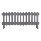 Grace - Quartz Grey Cast Iron Column Radiator H300mm x W817mm 4 Column - Wall Hung