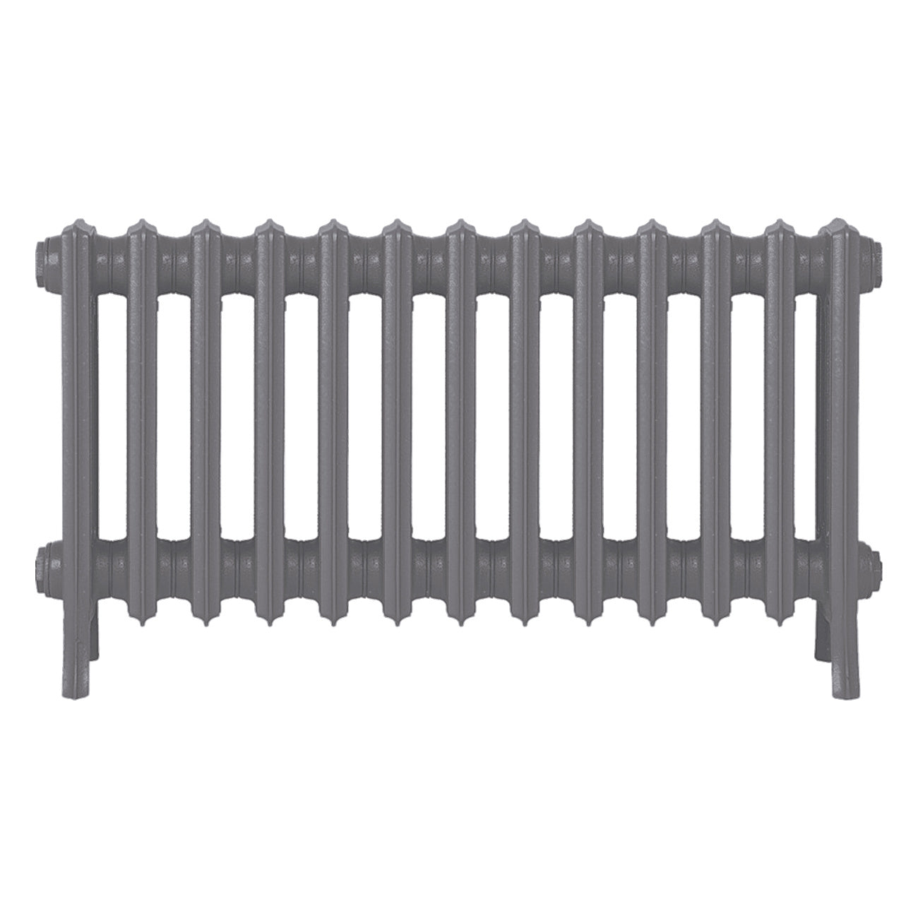 Grace - Quartz Grey Cast Iron Column Radiator H450mm x W817mm 4 Column - Wall Hung