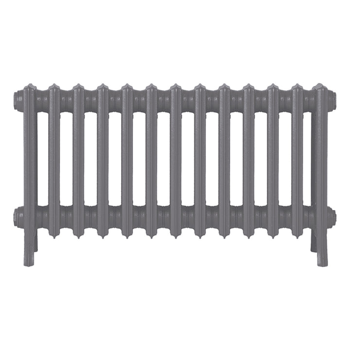 Grace - Quartz Grey Cast Iron Column Radiator H450mm x W817mm 4 Column - Wall Hung