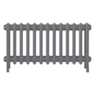 Grace - Quartz Grey Cast Iron Column Radiator H450mm x W817mm 4 Column - Wall Hung