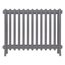 Grace - Quartz Grey Cast Iron Column Radiator H650mm x W817mm 4 Column - Floor Standing