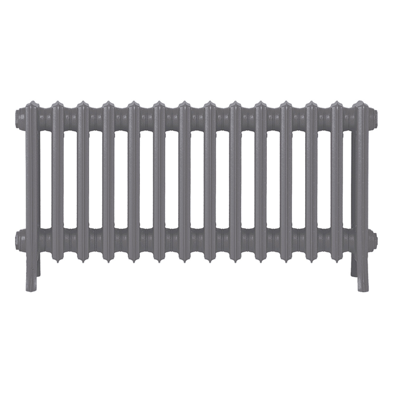 Grace - Quartz Grey Cast Iron Column Radiator H450mm x W877mm 4 Column - Wall Hung