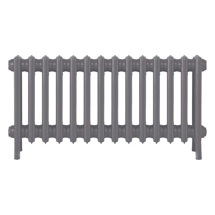 Grace - Quartz Grey Cast Iron Column Radiator H450mm x W877mm 4 Column - Wall Hung