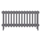 Grace - Quartz Grey Cast Iron Column Radiator H450mm x W877mm 4 Column - Wall Hung