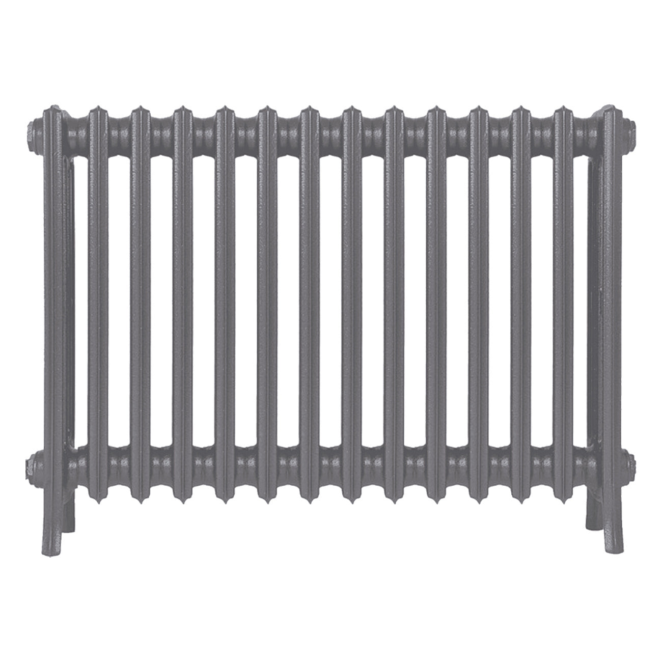 Grace - Quartz Grey Cast Iron Column Radiator H600mm x W877mm 4 Column - Wall Hung