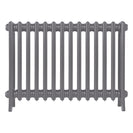 Grace - Quartz Grey Cast Iron Column Radiator H600mm x W877mm 4 Column - Wall Hung