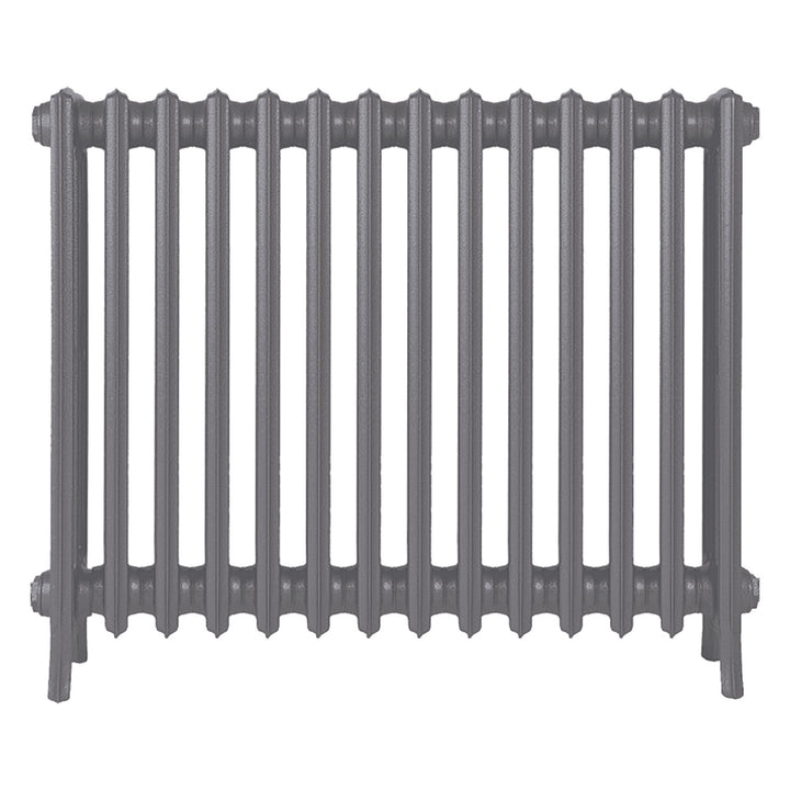Grace - Quartz Grey Cast Iron Column Radiator H700mm x W877mm 4 Column - Wall Hung