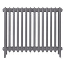 Grace - Quartz Grey Cast Iron Column Radiator H700mm x W877mm 4 Column - Wall Hung