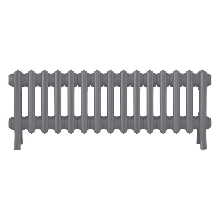 Grace - Quartz Grey Cast Iron Column Radiator H350mm x W938mm 4 Column - Floor Standing