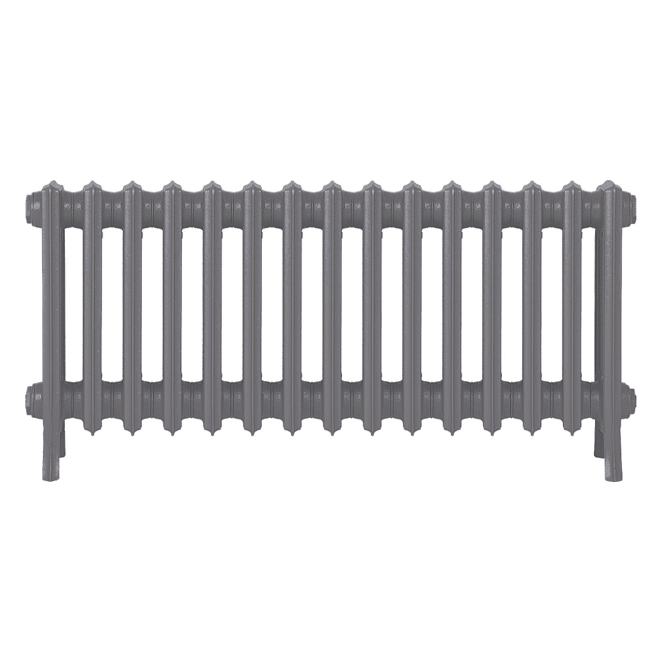 Grace - Quartz Grey Cast Iron Column Radiator H450mm x W938mm 4 Column - Wall Hung