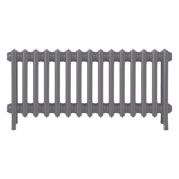 Grace - Quartz Grey Cast Iron Column Radiator H450mm x W938mm 4 Column - Wall Hung