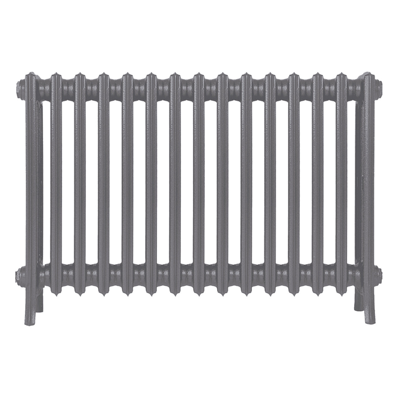 Grace - Quartz Grey Cast Iron Column Radiator H600mm x W938mm 4 Column - Wall Hung